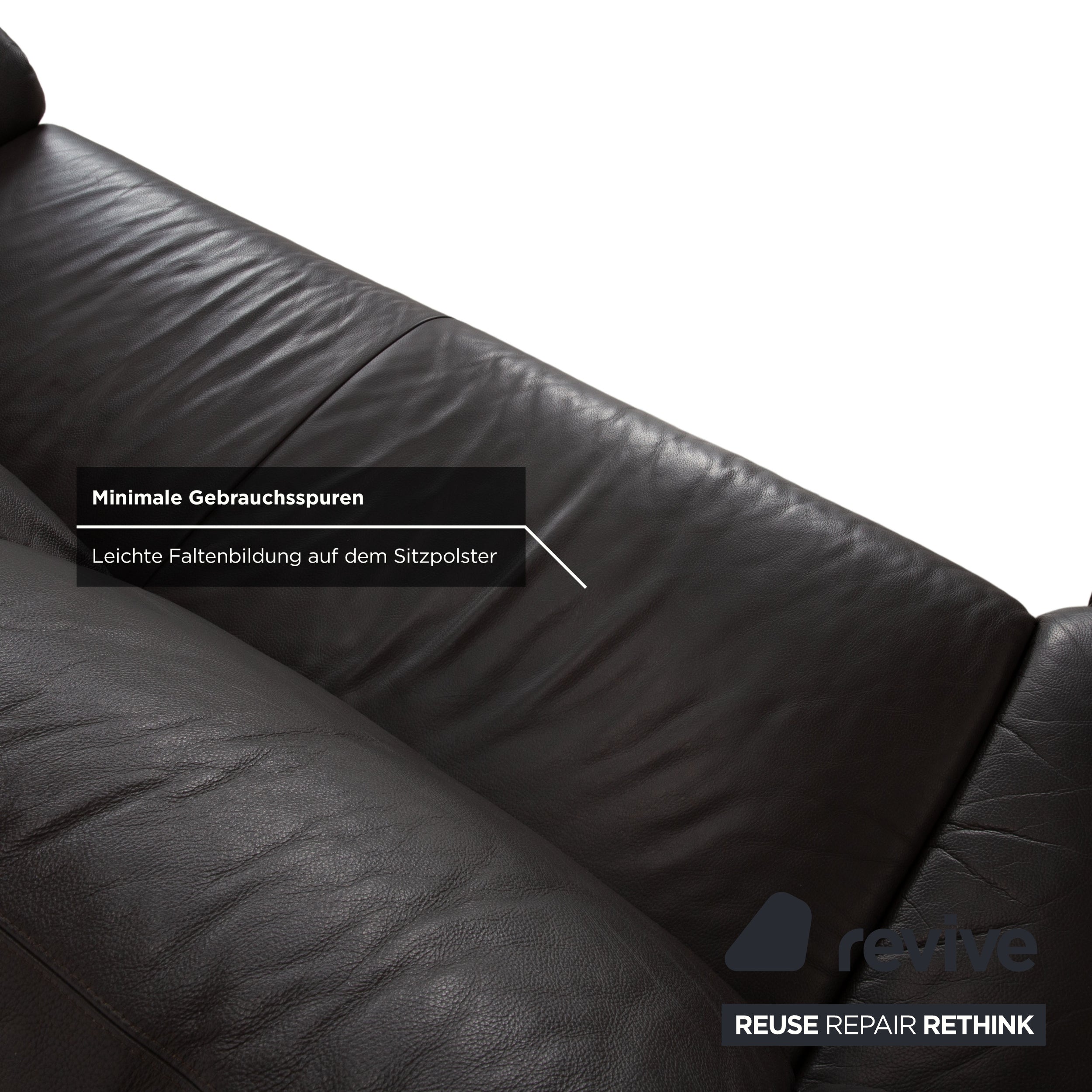 Willi Schillig Leder Ecksofa Braun Sofa Couch