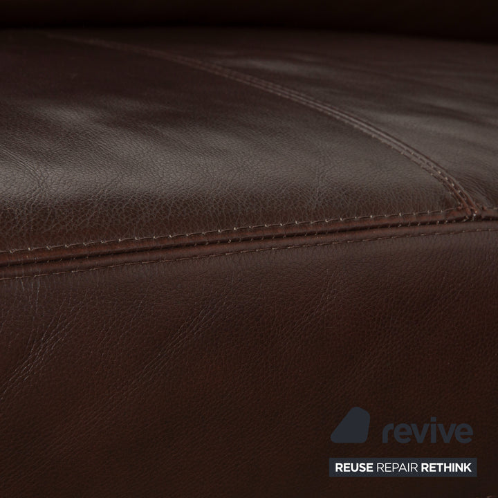 Willi Schillig Leather Corner Sofa Brown Sofa Couch