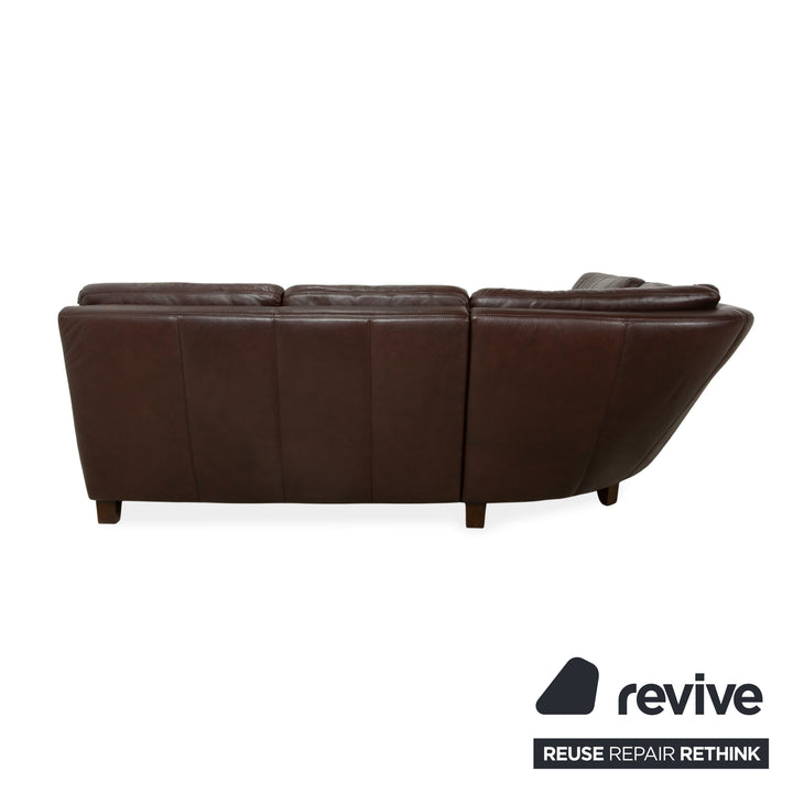 Willi Schillig Leather Corner Sofa Brown Sofa Couch