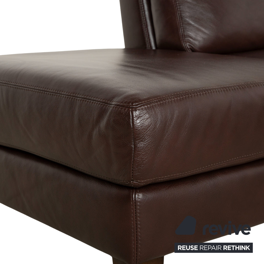 Willi Schillig Leather Corner Sofa Brown Sofa Couch