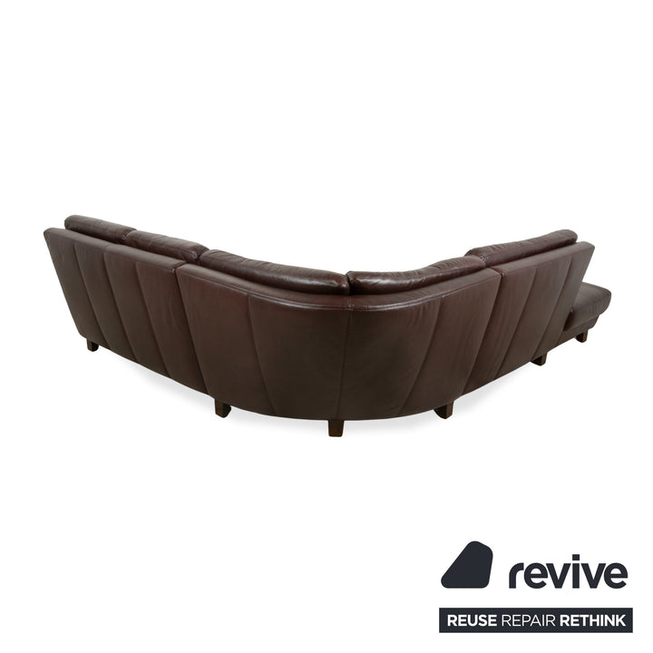 Willi Schillig Leather Corner Sofa Brown Sofa Couch