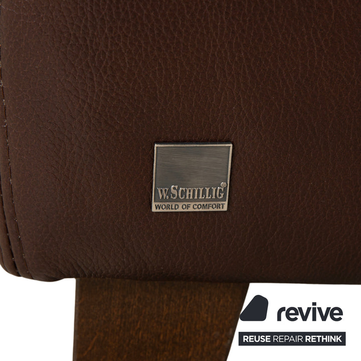 Willi Schillig Leather Corner Sofa Brown Sofa Couch