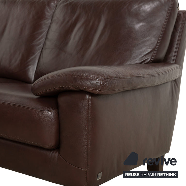 Willi Schillig Leather Corner Sofa Brown Sofa Couch