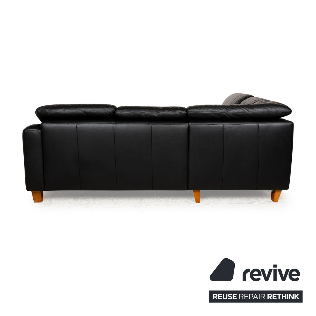 Willi Schillig Leder Ecksofa Schwarz Sofa Couch