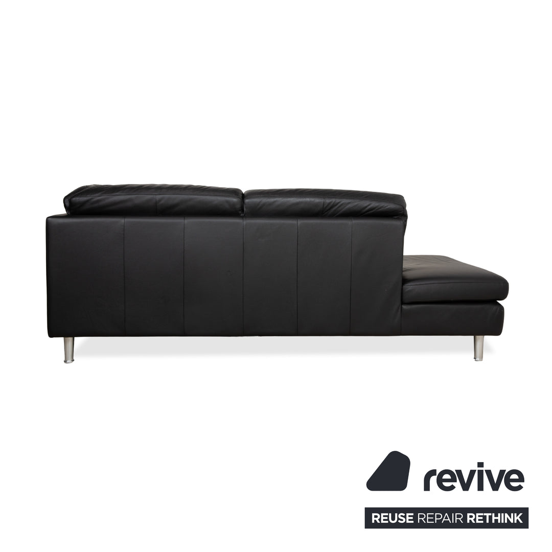 Willi Schillig Leder Ecksofa Schwarz Sofa Couch