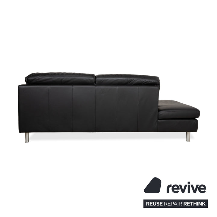 Willi Schillig Leder Ecksofa Schwarz Sofa Couch