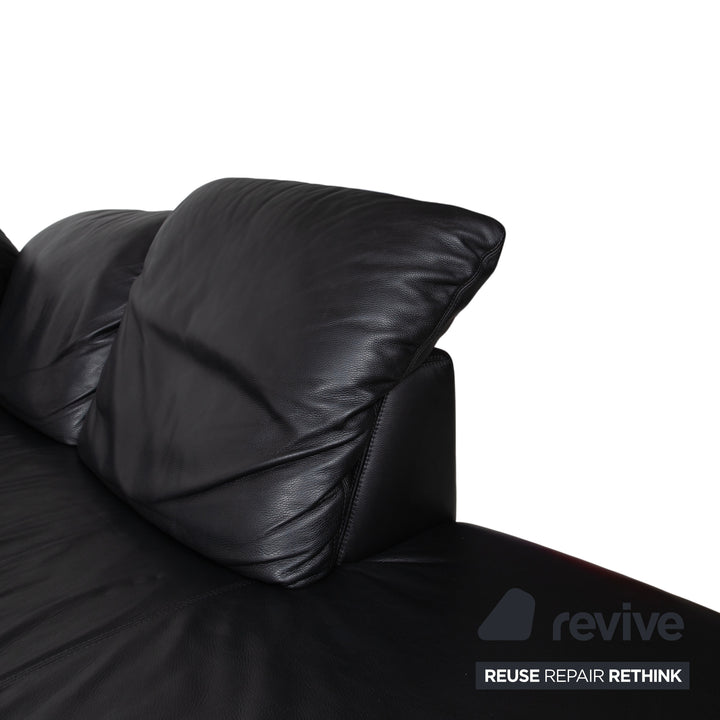 Willi Schillig Leder Ecksofa Schwarz Sofa Couch