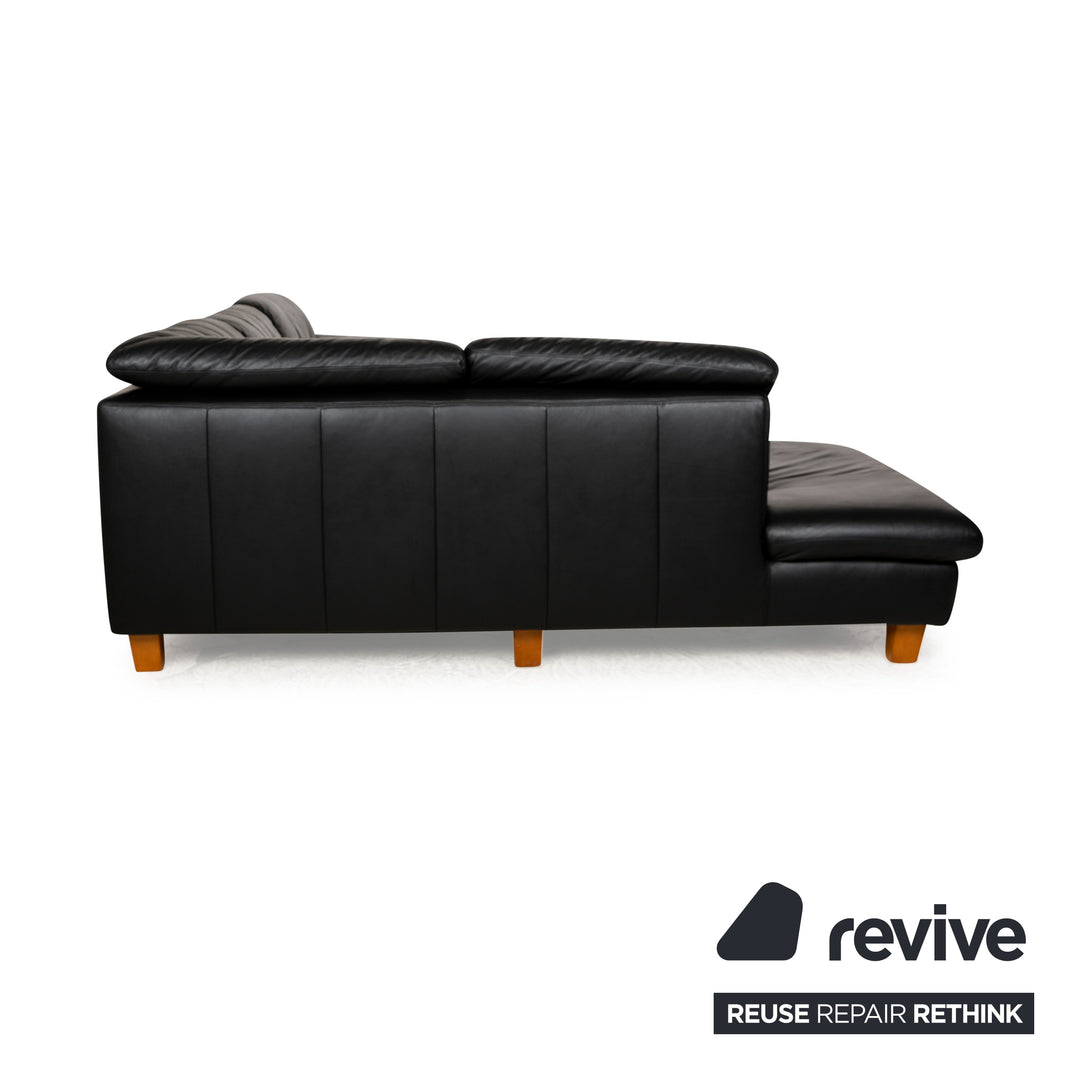 Willi Schillig Leder Ecksofa Schwarz Sofa Couch