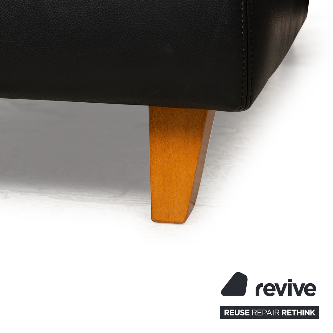 Willi Schillig Leder Ecksofa Schwarz Sofa Couch