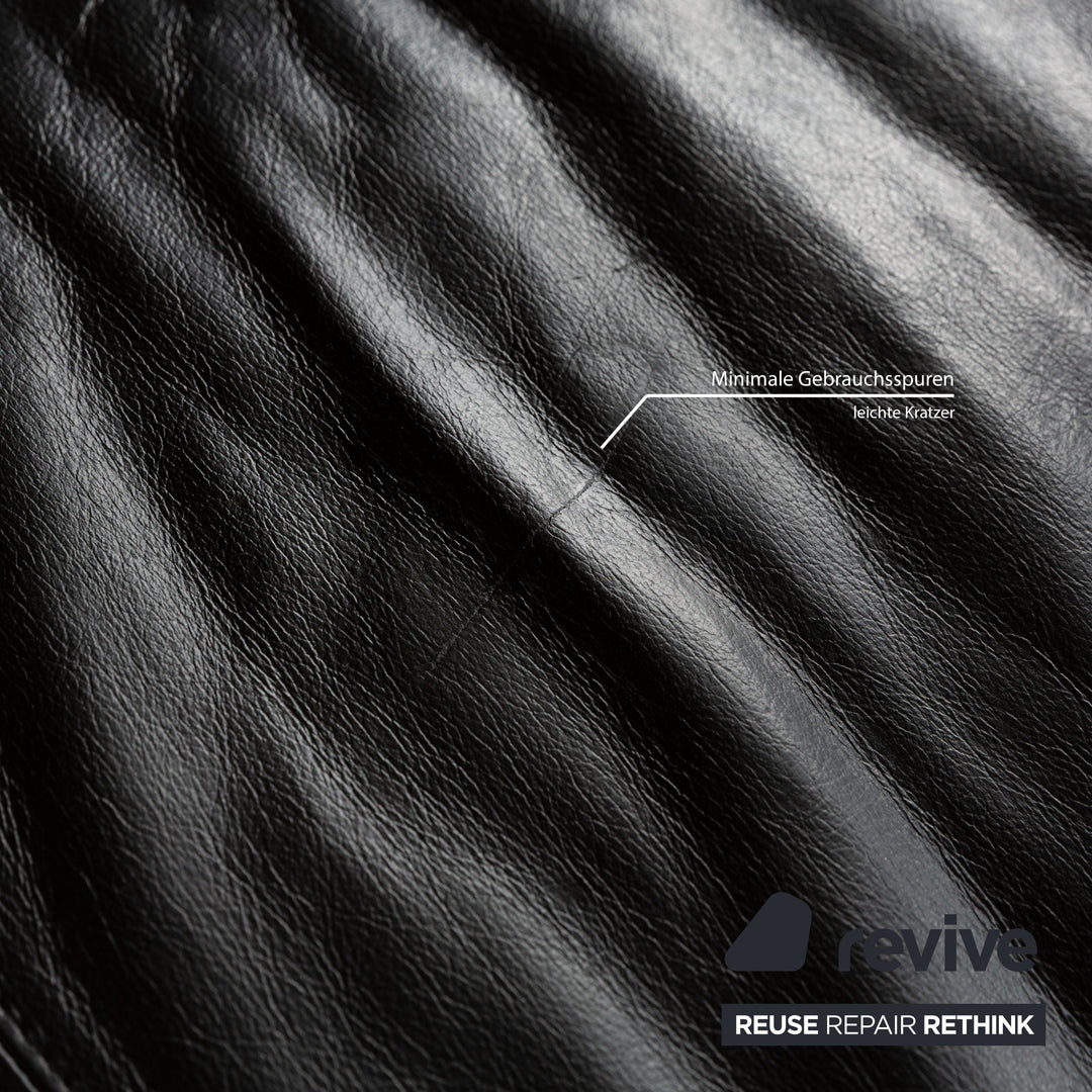 Willi Schillig Leder Ecksofa Schwarz Sofa Couch
