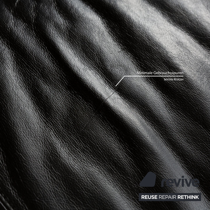 Willi Schillig Leder Ecksofa Schwarz Sofa Couch