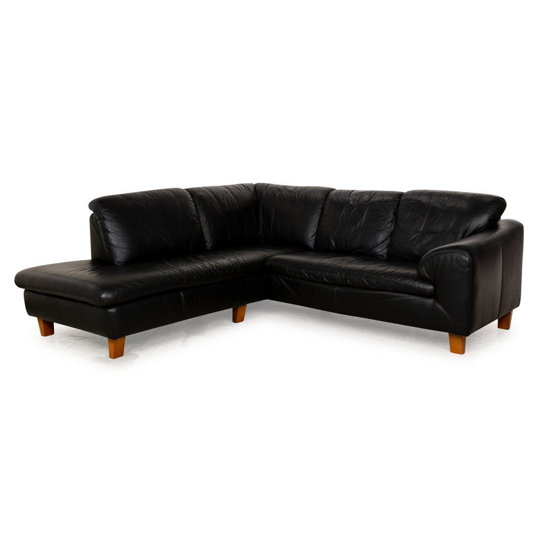 Willi Schillig Leder Ecksofa Schwarz Sofa Couch