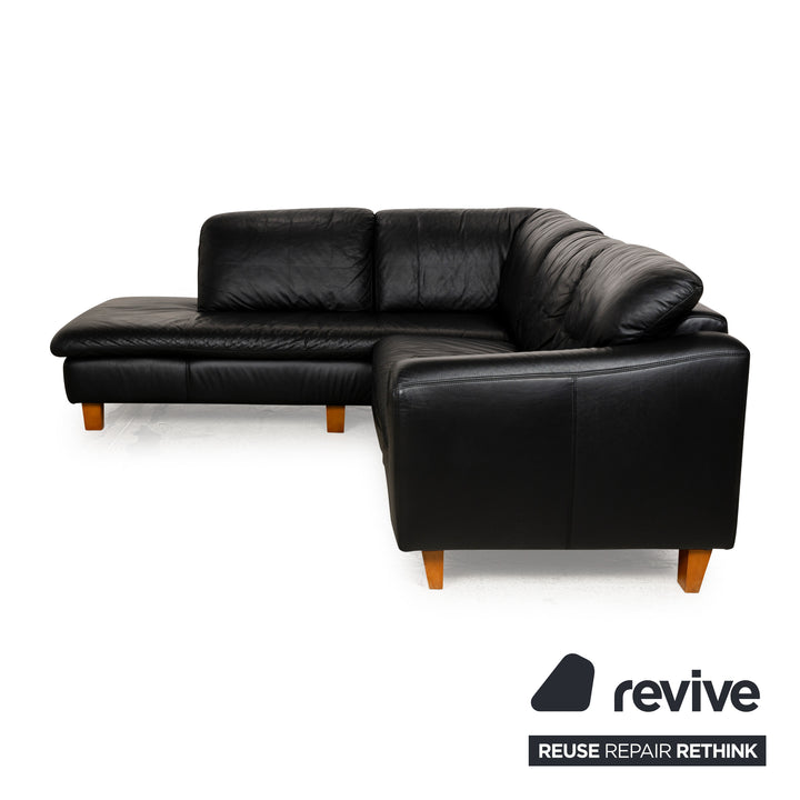 Willi Schillig Leder Ecksofa Schwarz Sofa Couch