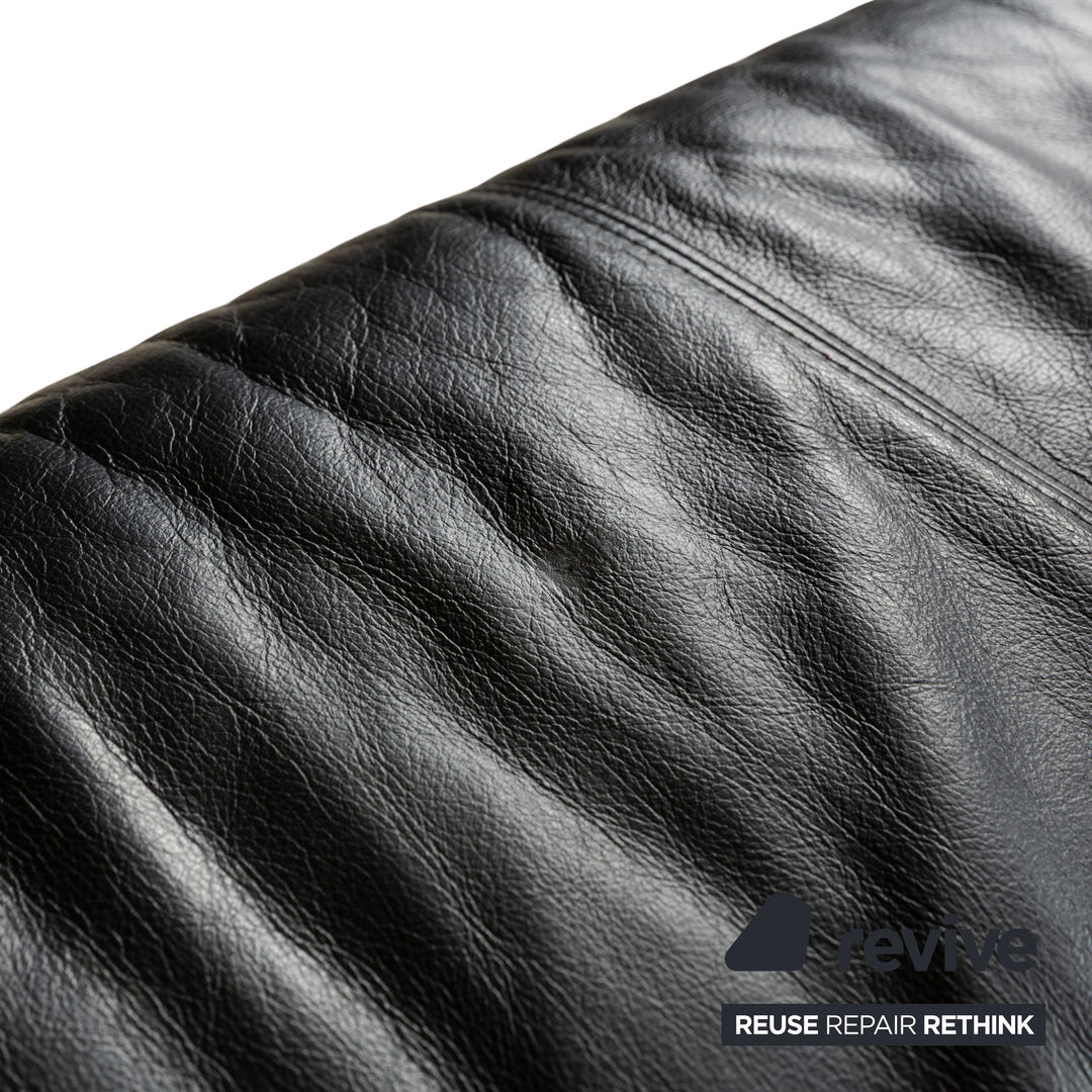 Willi Schillig Leder Ecksofa Schwarz Sofa Couch