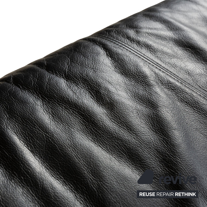 Willi Schillig Leder Ecksofa Schwarz Sofa Couch