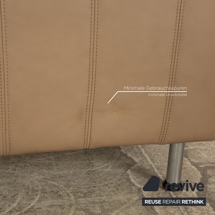 Willi Schillig Leder Sessel Beige