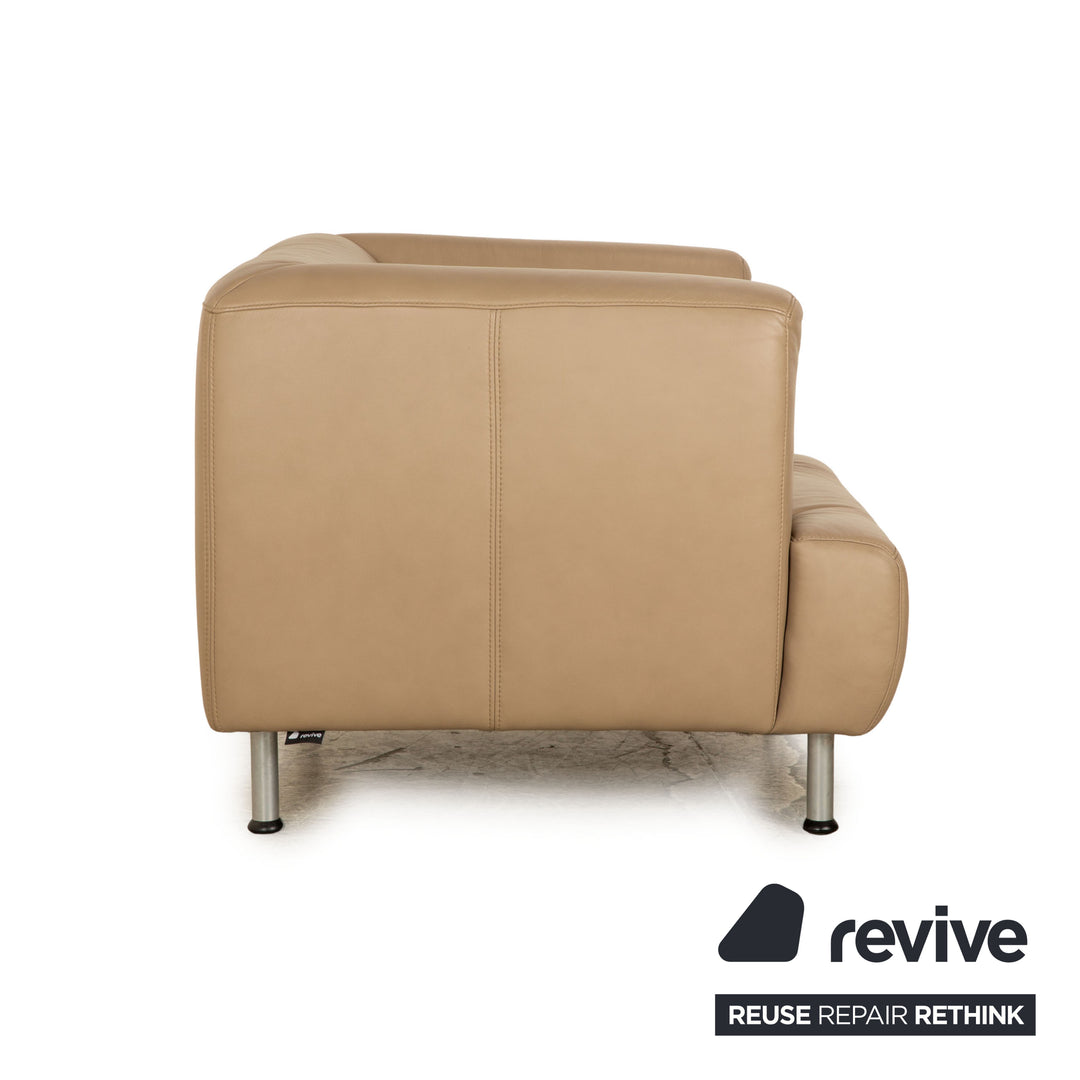 Willi Schillig Leder Sessel Beige