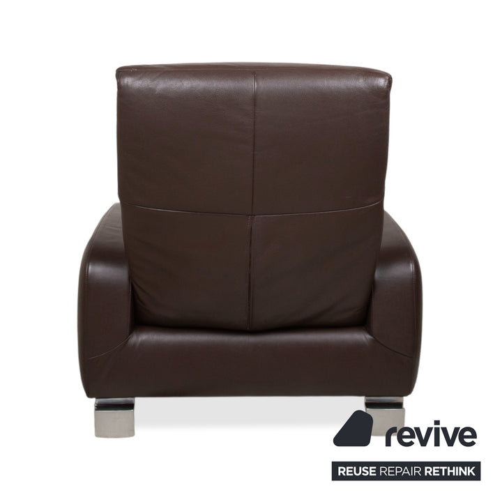 Willi Schillig Leder Sessel Braun