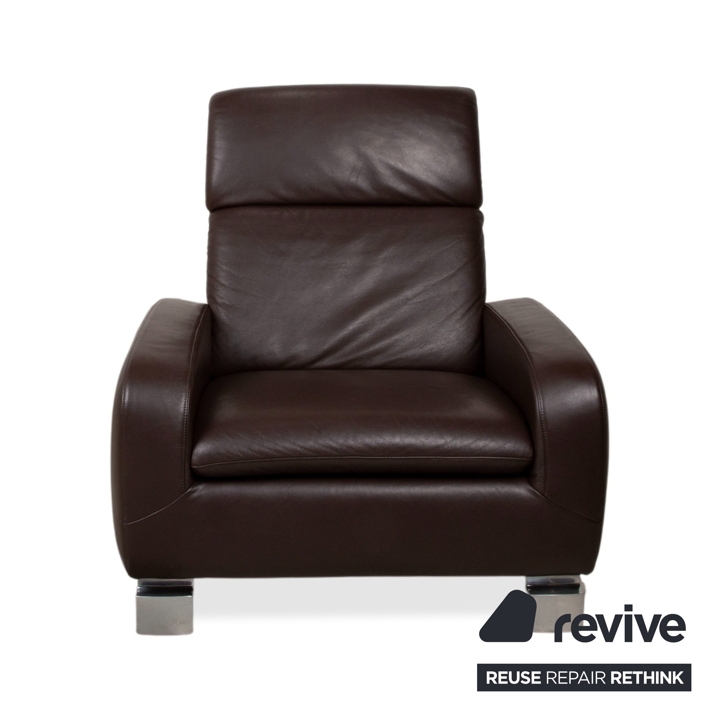 Willi Schillig Leder Sessel Braun
