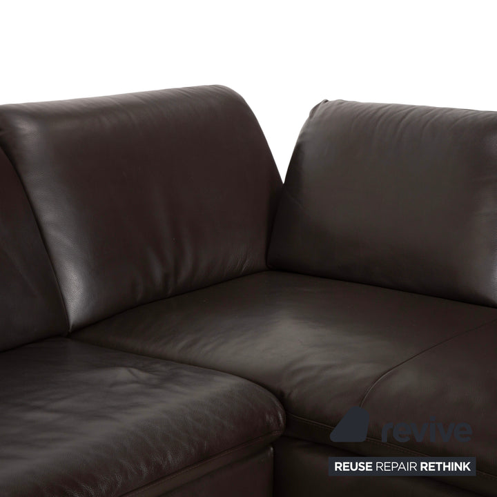 Willi Schillig Loop Leder Ecksofa Braun Espresso Sofa Couch manuelle Funktion