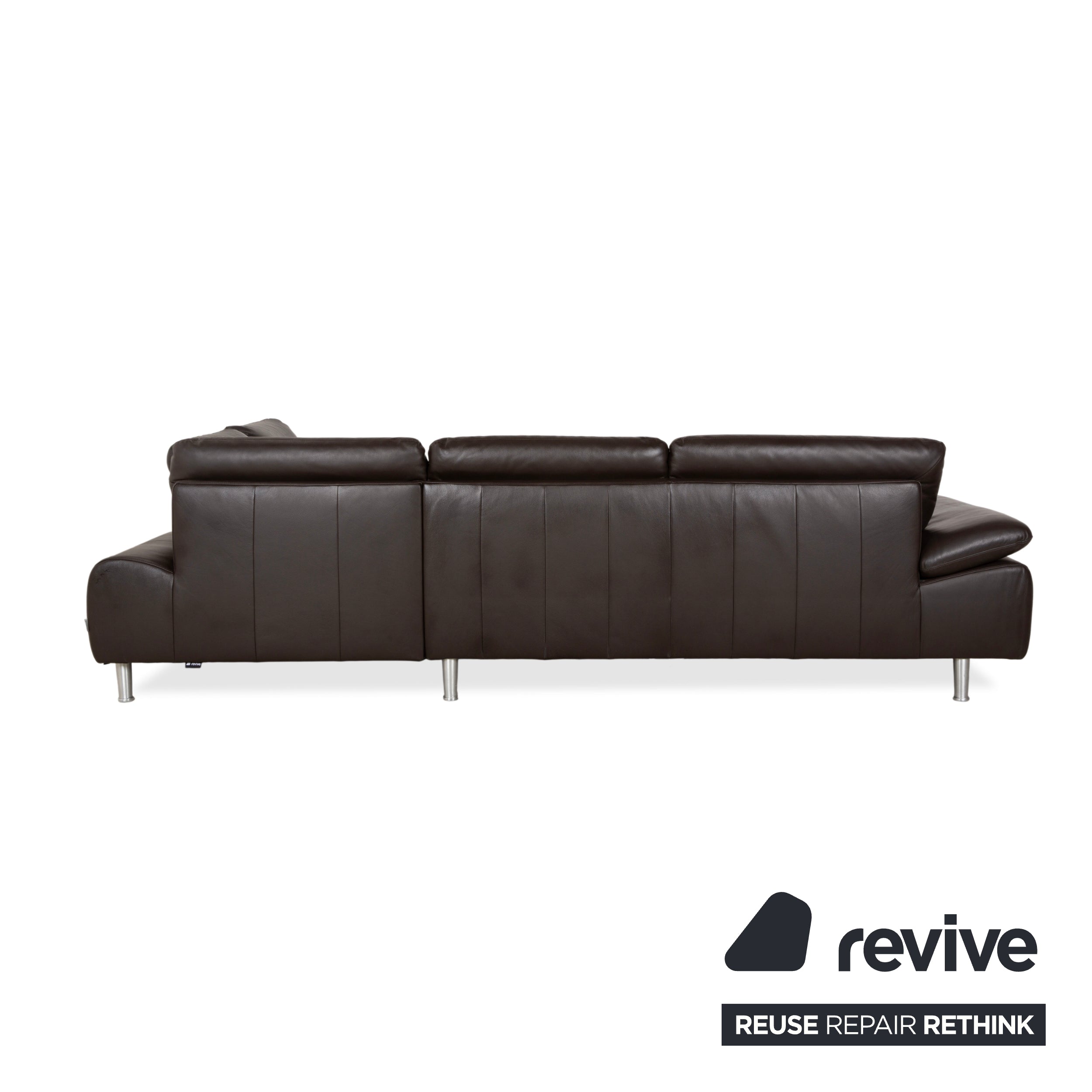 Willi Schillig Loop Leder Ecksofa Braun Espresso Sofa Couch manuelle Funktion
