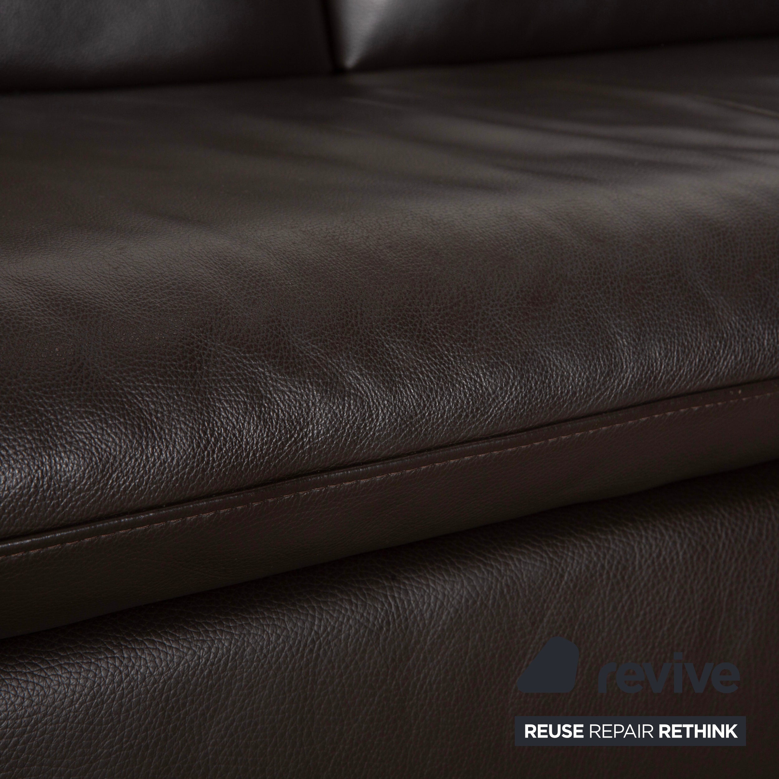 Willi Schillig Loop Leder Ecksofa Braun Espresso Sofa Couch manuelle Funktion