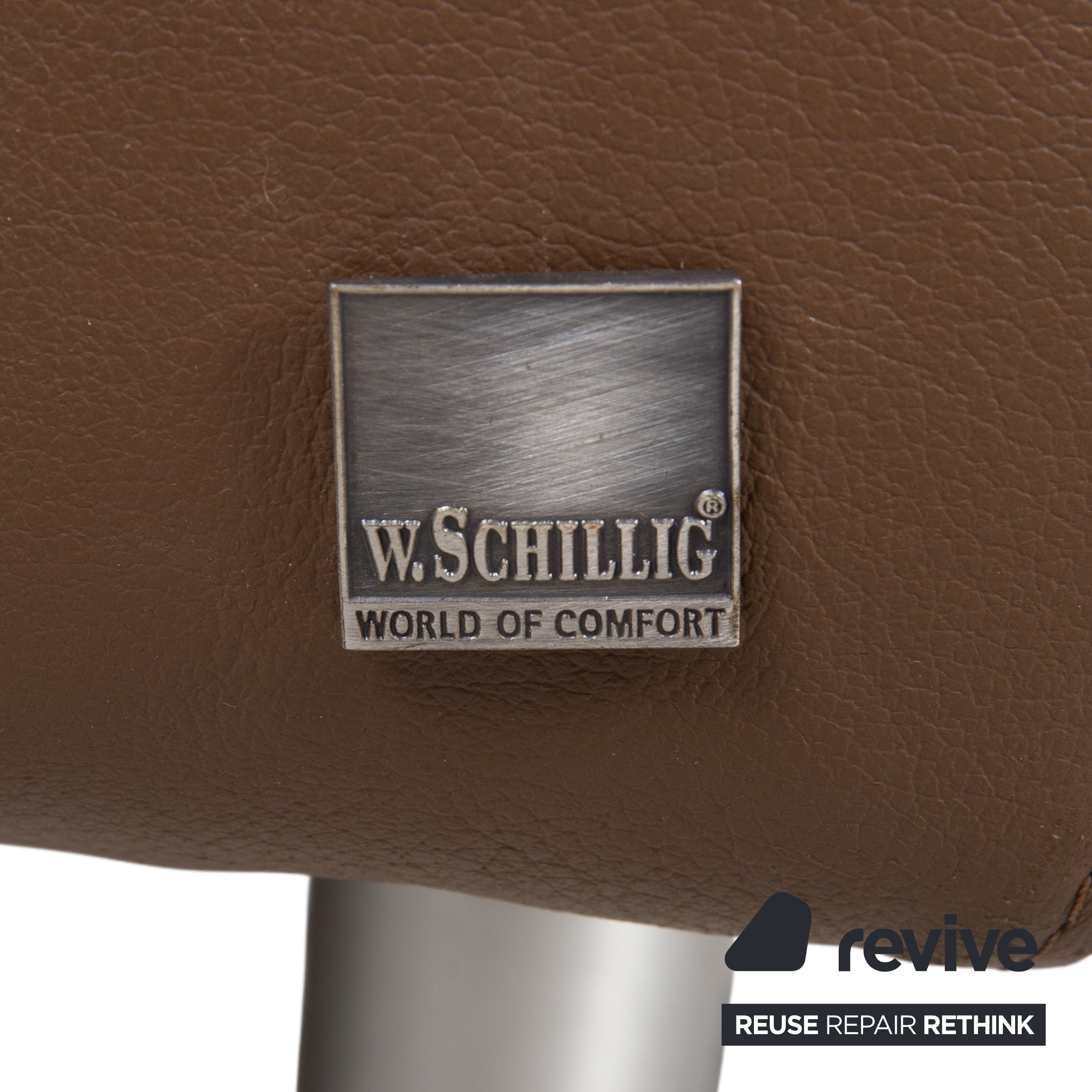 Willi Schillig Loop Ecksofa Leder Braun Kastanie Sofa Couch manuelle Funktion Recamiere
