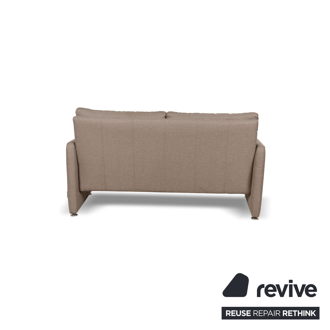 Willi Schillig Stoff Dreisitzer Beige Sofa Couch