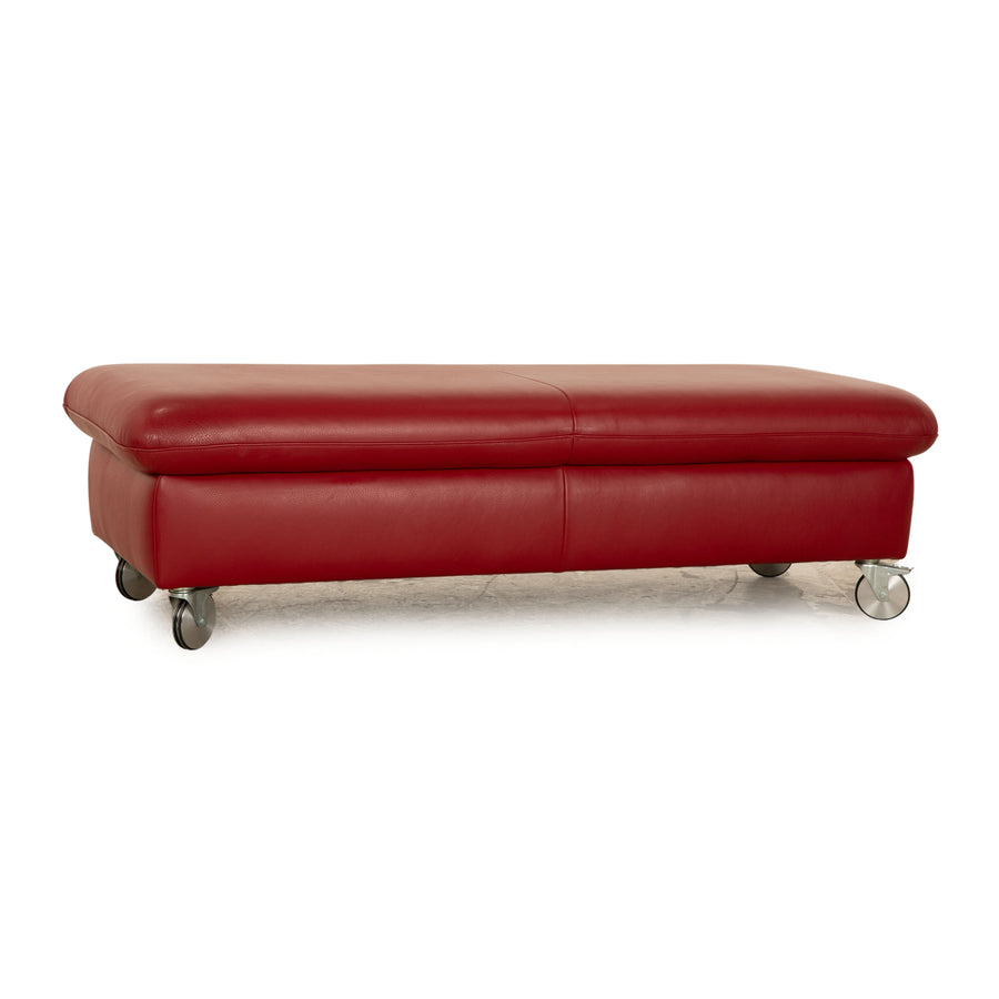 Willi Schillig Taoo Leder Hocker Rot