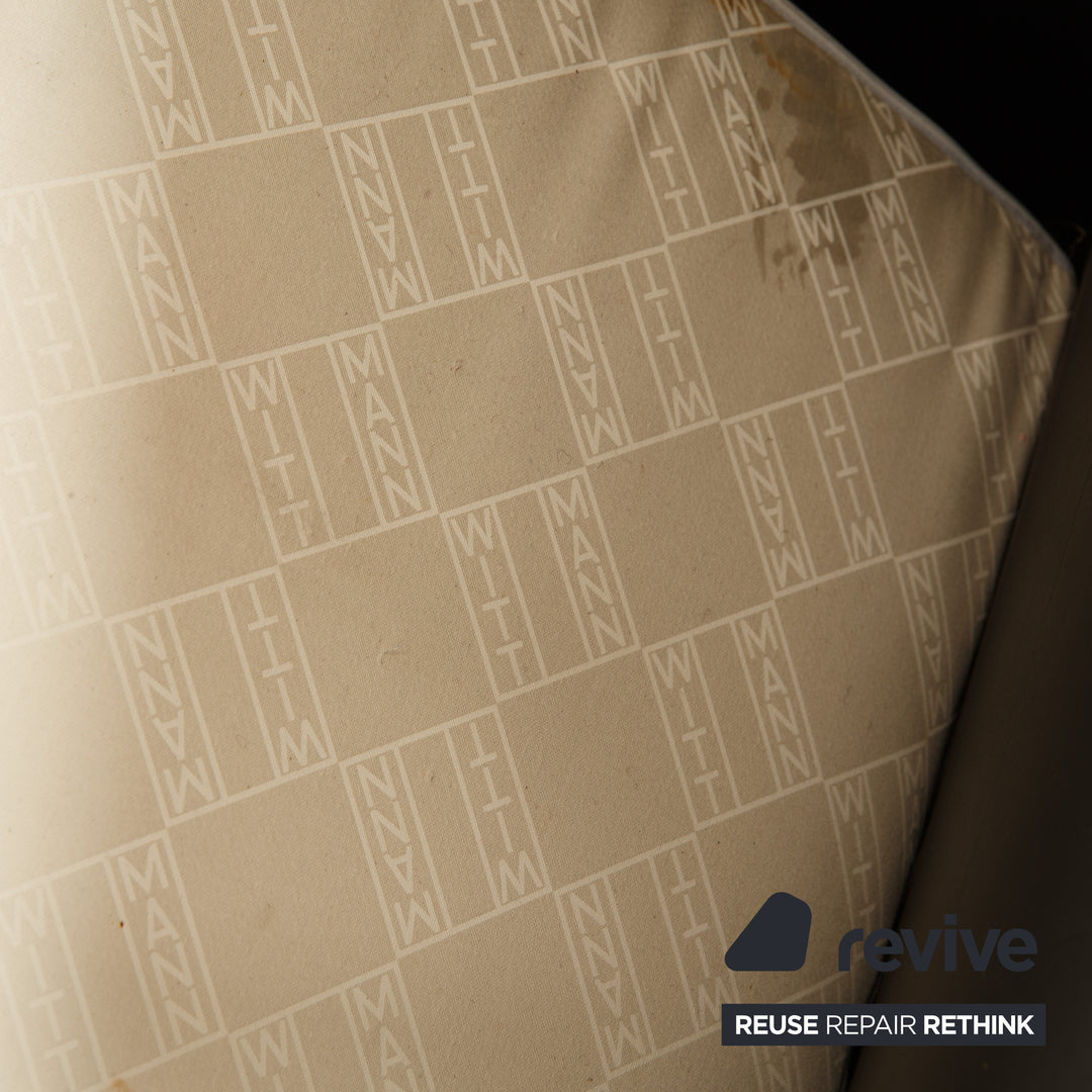 Wittmann Aura Leder Sessel Garnitur Schwarz 2x Sessel