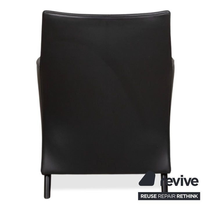 Wittmann Garnitur Leder 2x Sessel Schwarz