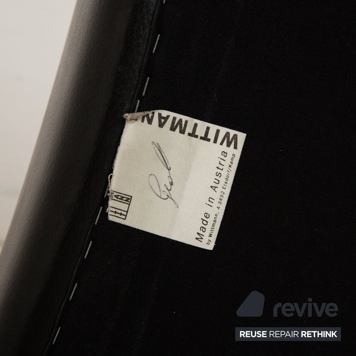 Witttmann Senta fauteuil en cuir noir