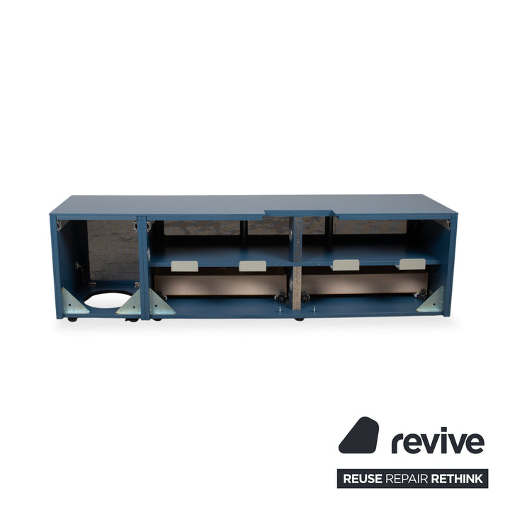 WK Wohnen 419 Intono Holz Sideboard Blau manuelle Funktion