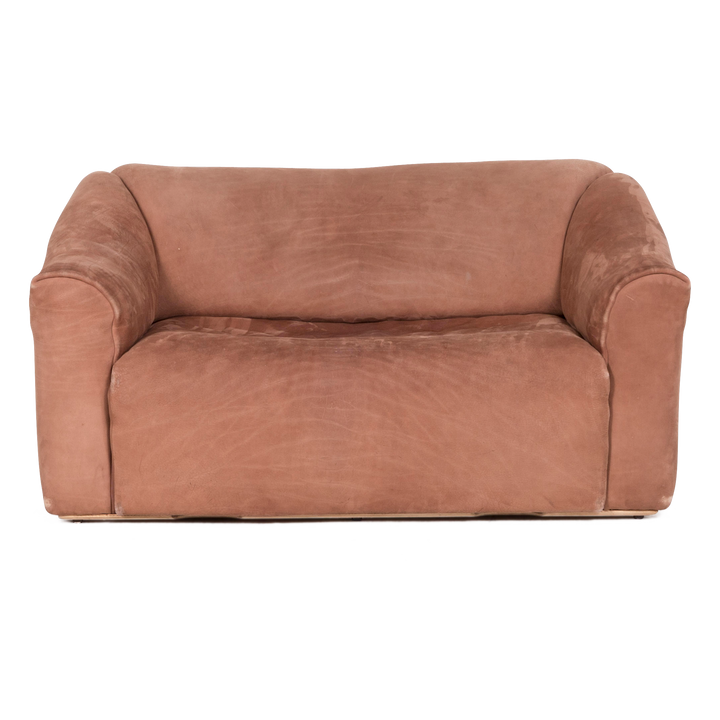de Sede DS 47 leather sofa brown genuine leather two-seater couch #8643