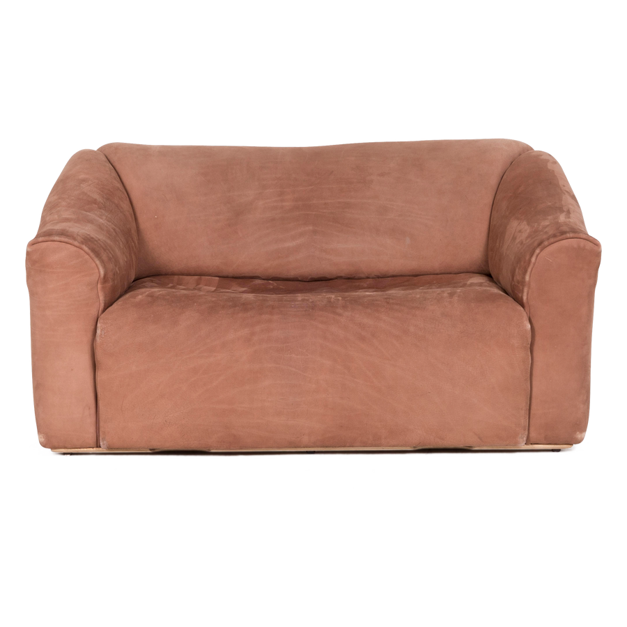 de Sede DS 47 leather sofa brown genuine leather two-seater couch #8643