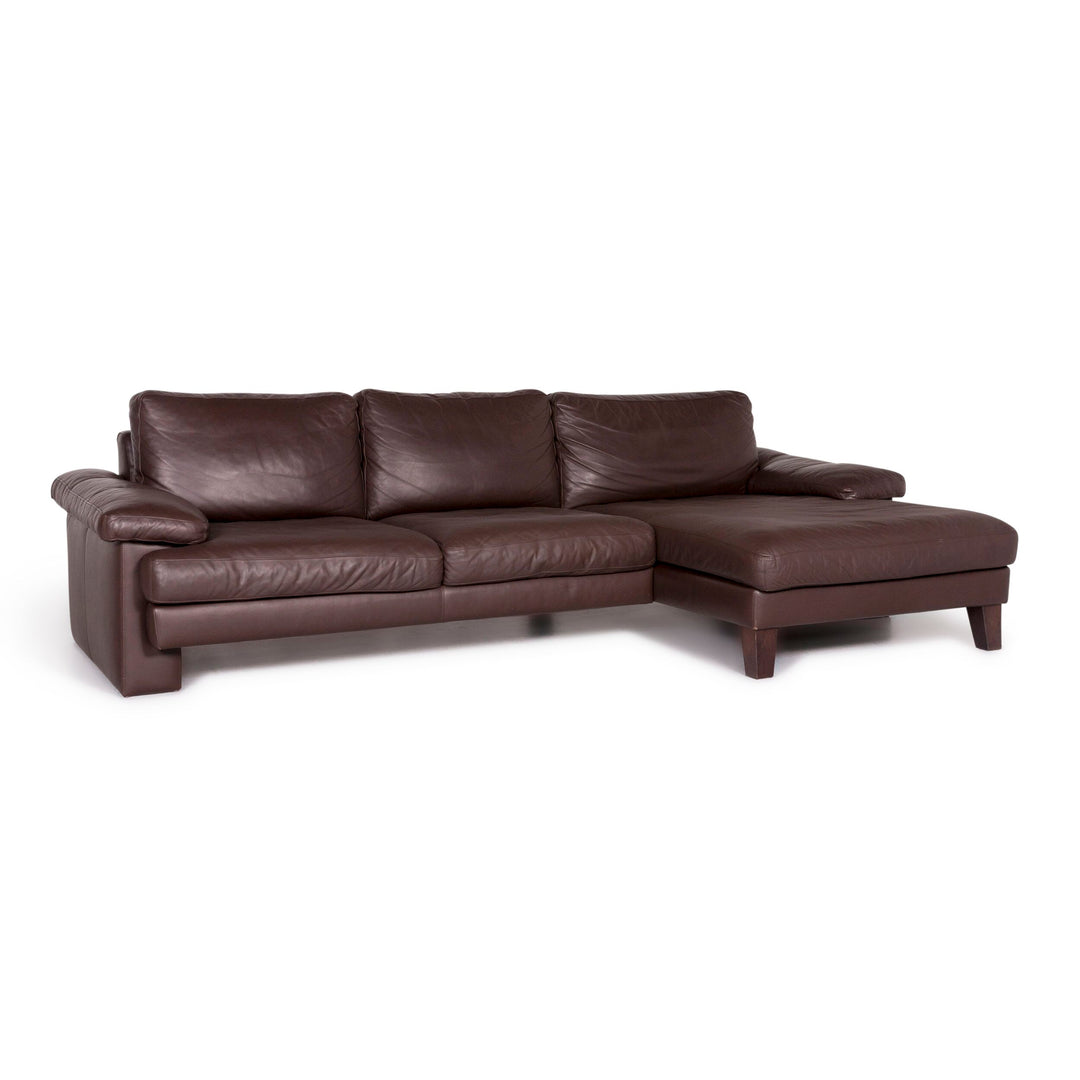 Machalke Leather Corner Sofa Brown Sofa Couch #9026