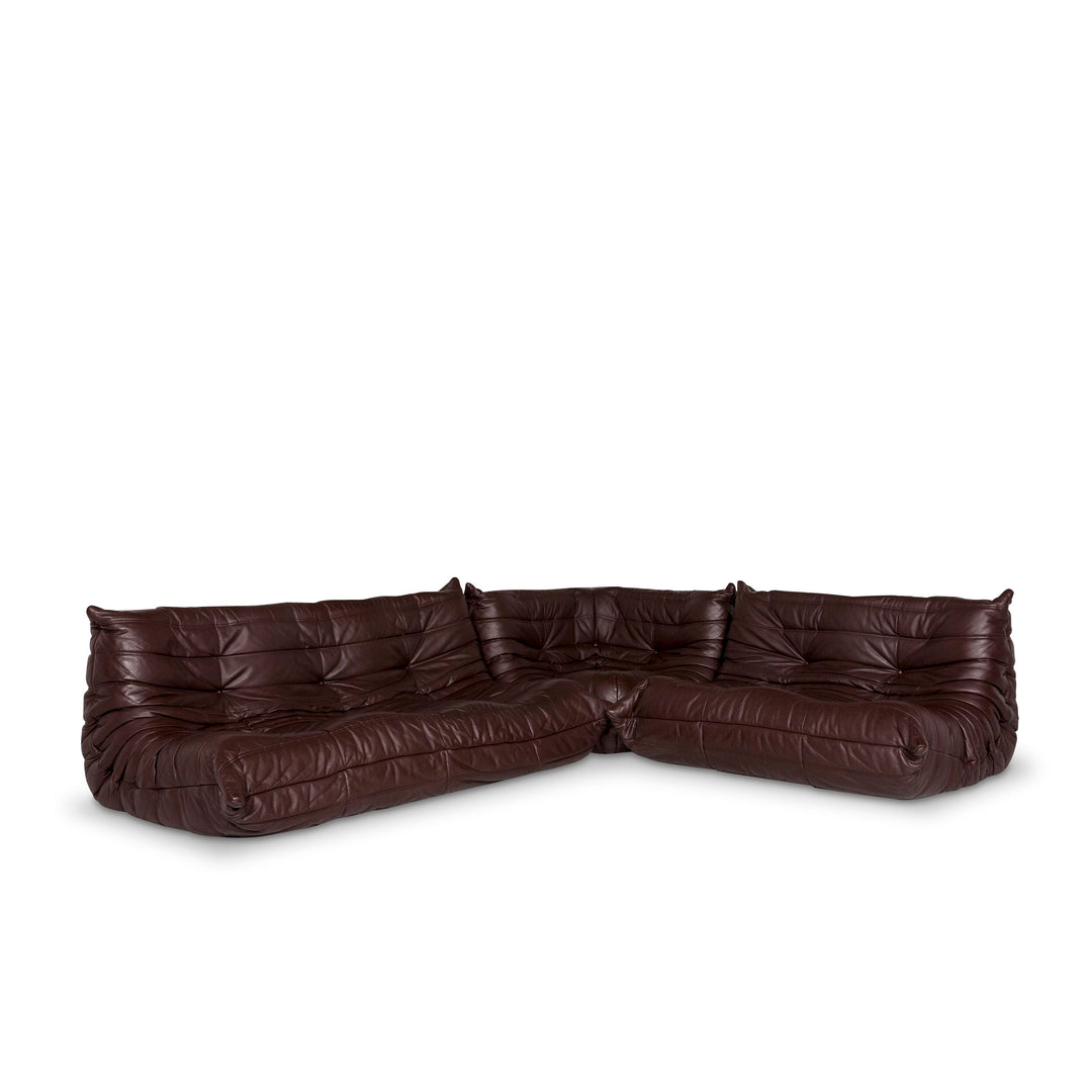 Ligne roset Canapé d'angle en cuir Togo marron canapé #9767