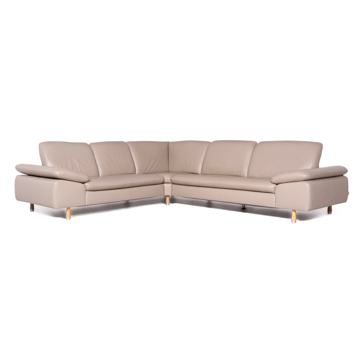 Willi Schillig Designer Leder Sofa Beige Ecksofa Couch #8850