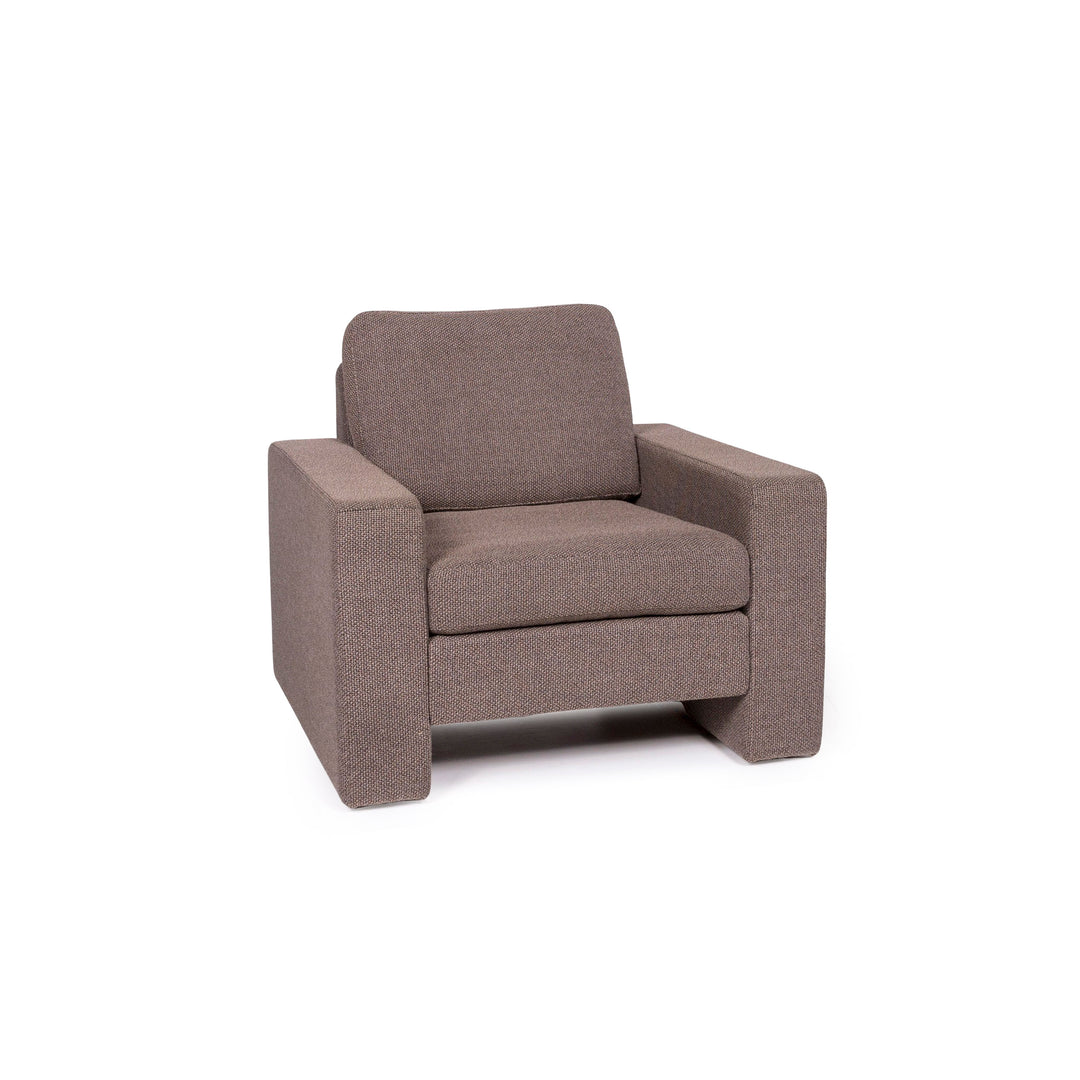 Cor Conseta Stoff Sessel Braun Hellbraun #12026