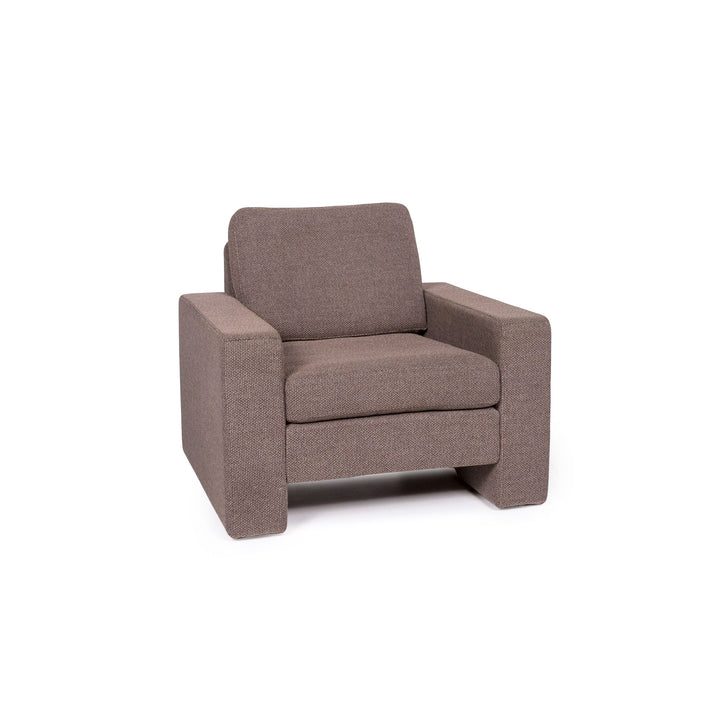 Cor Conseta Stoff Sessel Braun Hellbraun #12026
