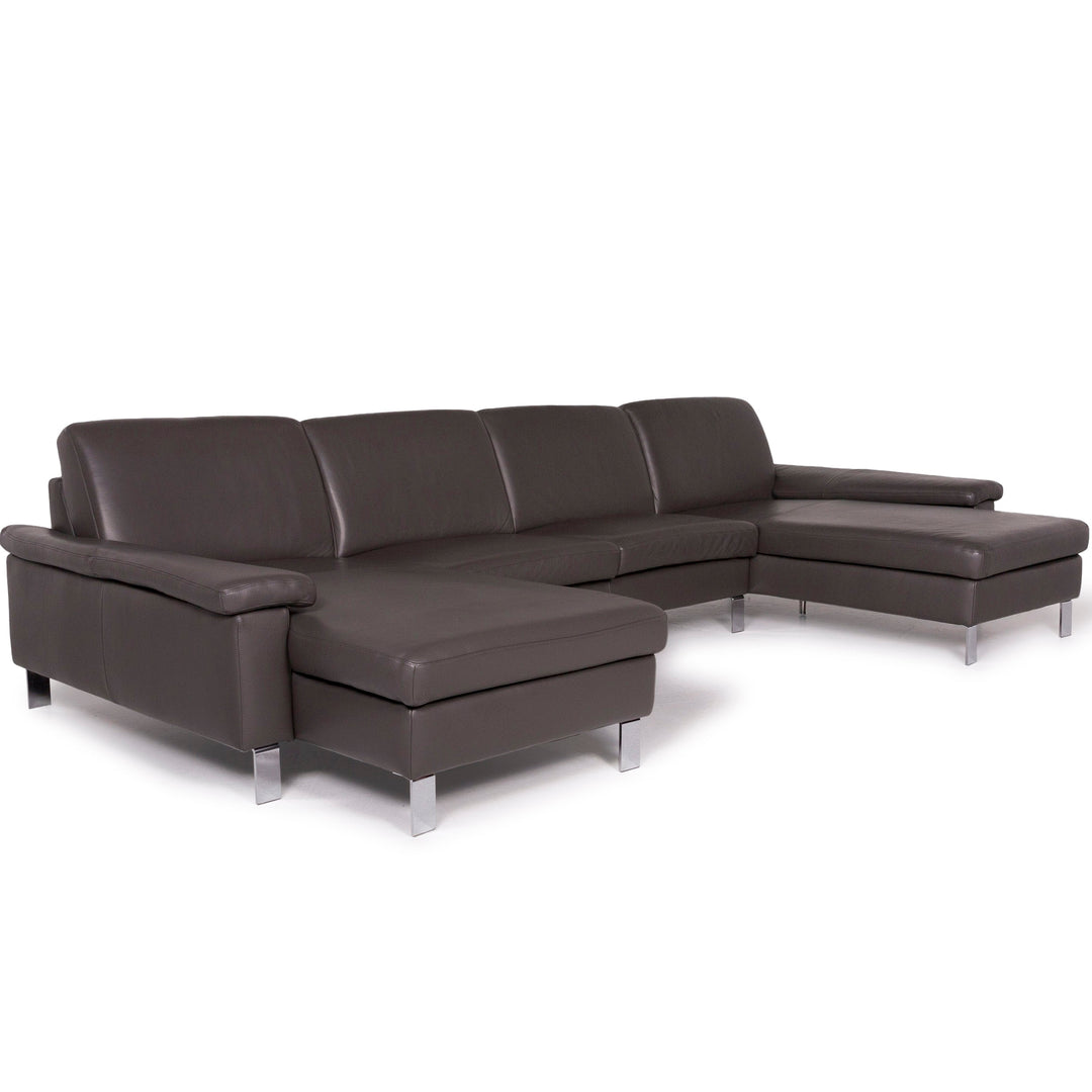 Musterring Leder Sofa Grau Ecksofa #11668