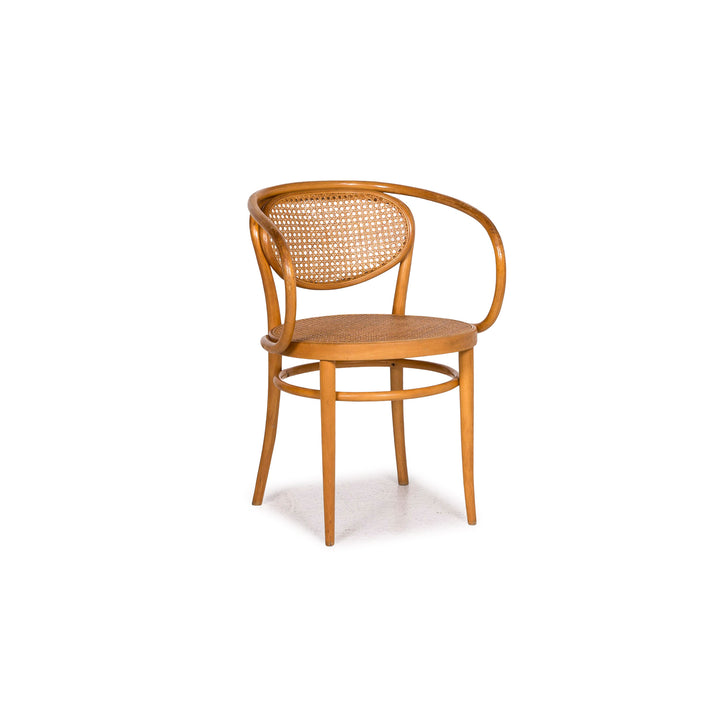 Chaise en bois et rotin Thonet 210R #12435