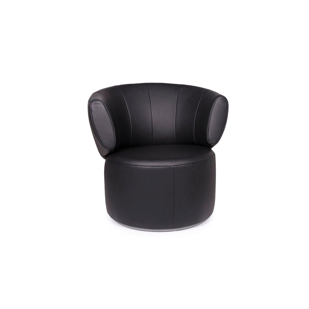 Rolf Benz Loop 684 Leder Sessel Schwarz #12116