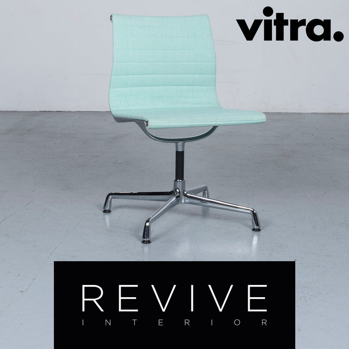 Vitra EA 101 Designer Stoff Sessel Lindgrün Chrom Stuhl #6438