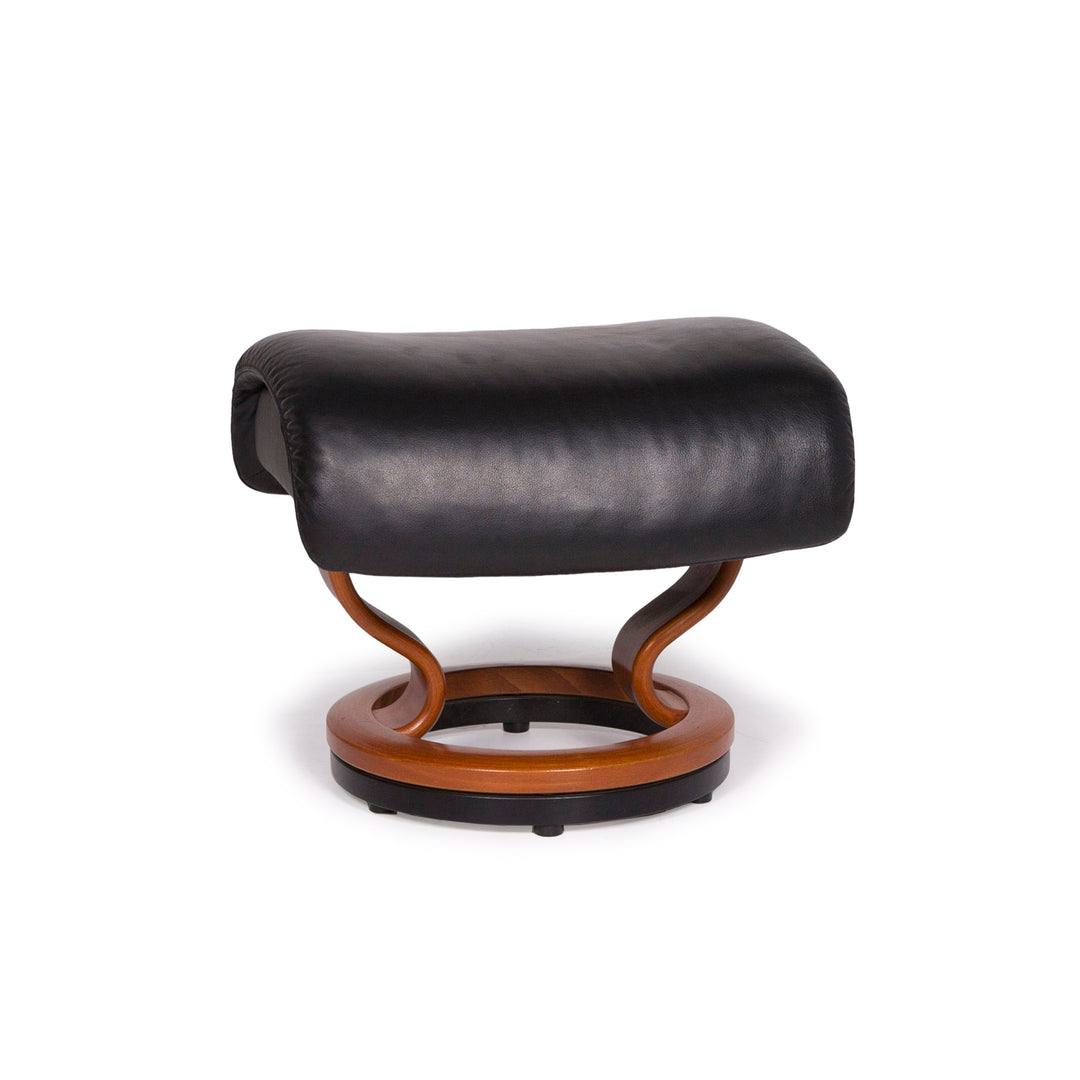 Tabouret en cuir Stressless noir #11435