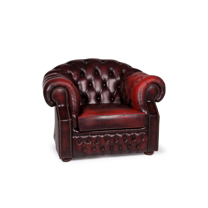Centurion Leather Armchair Red #11208