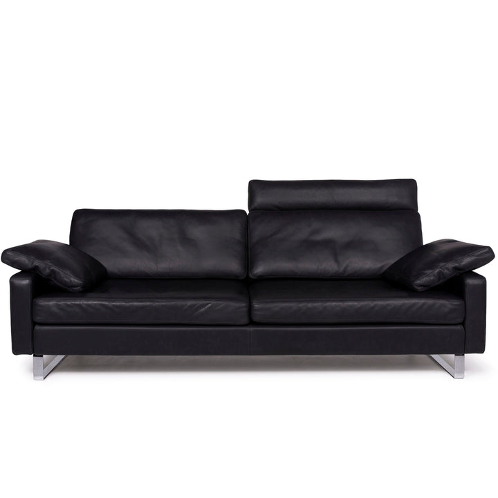 Cor Conseta Leder Sofa Anthrazit Dreisitzer #11653