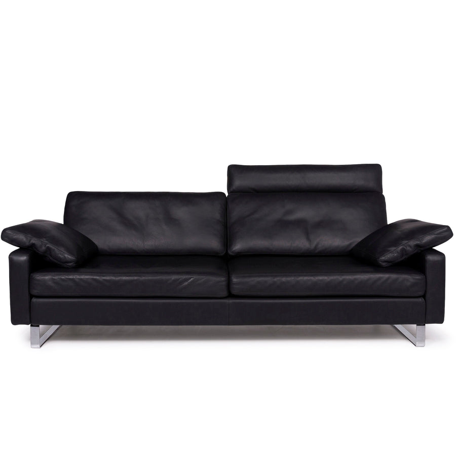 Cor Conseta Leder Sofa Anthrazit Dreisitzer #11653