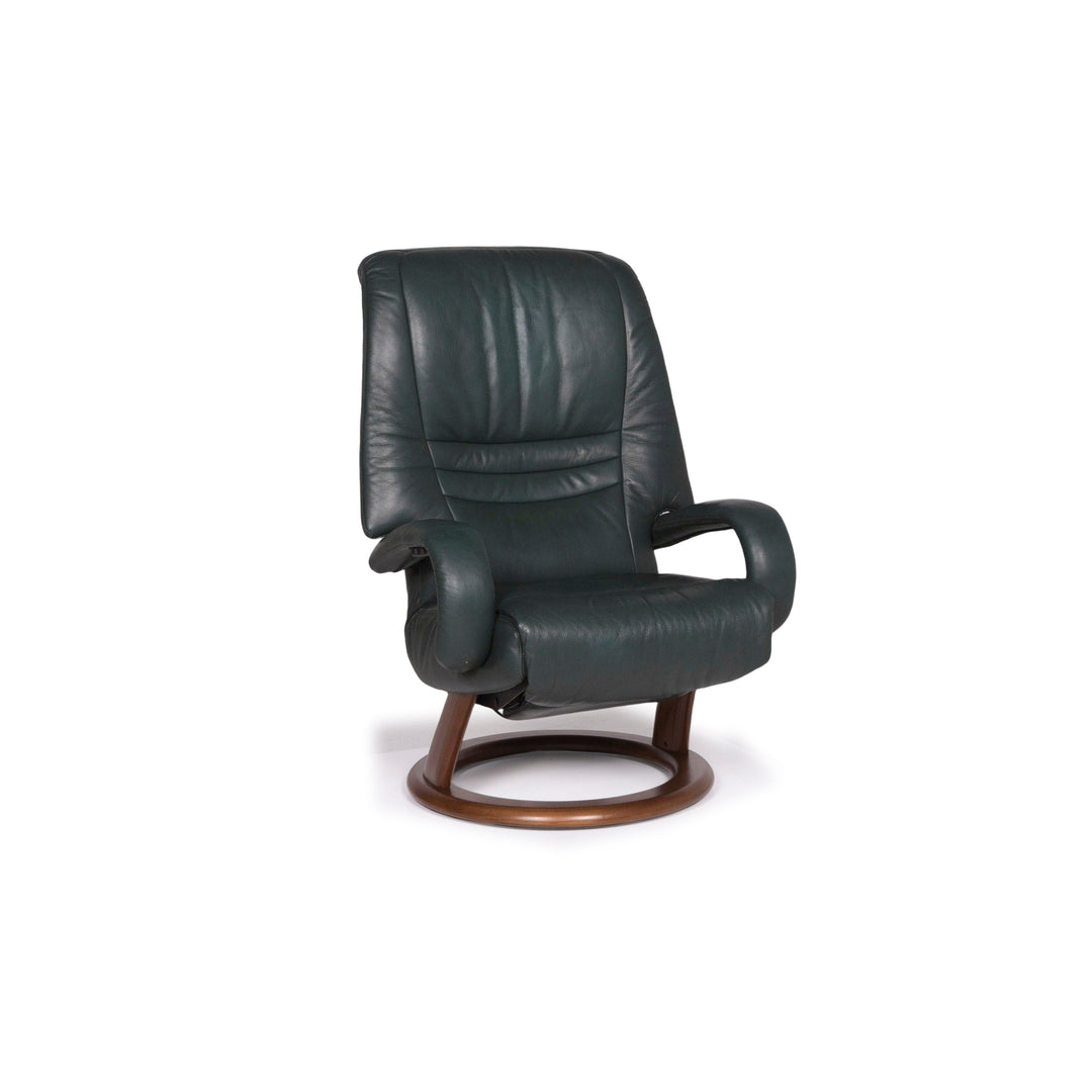 Elastoform Leather Armchair Green #11368