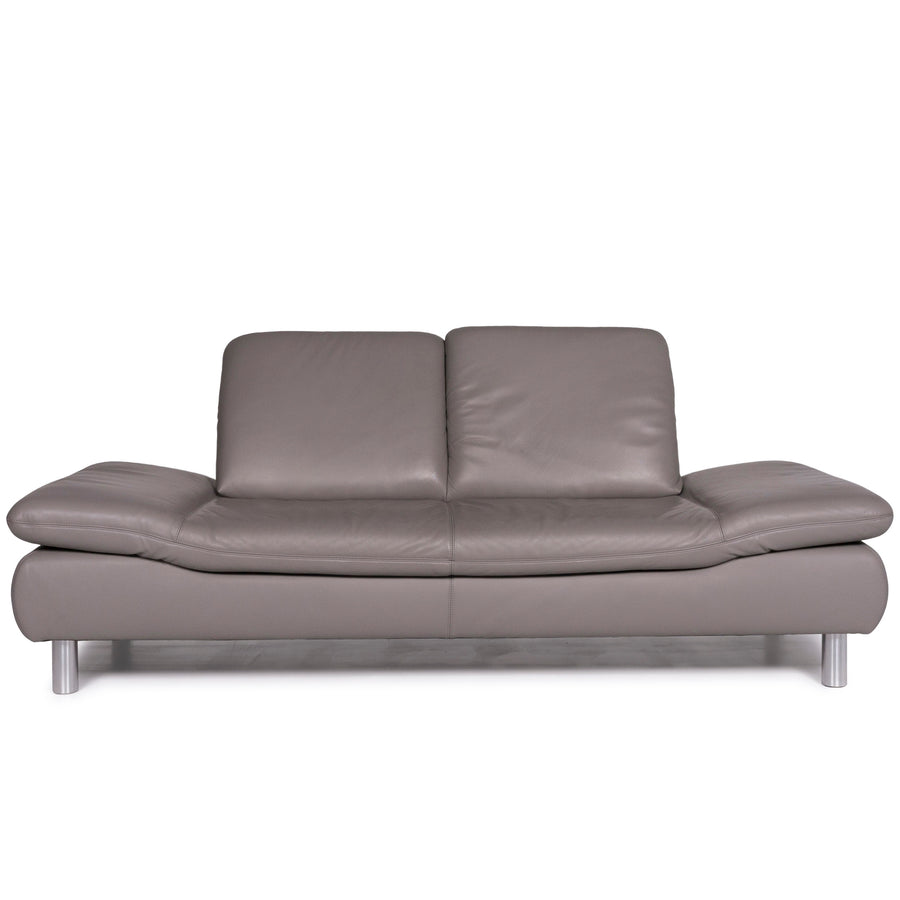 Koinor Rivoli Leder Sofa Grau Zweisitzer #10807